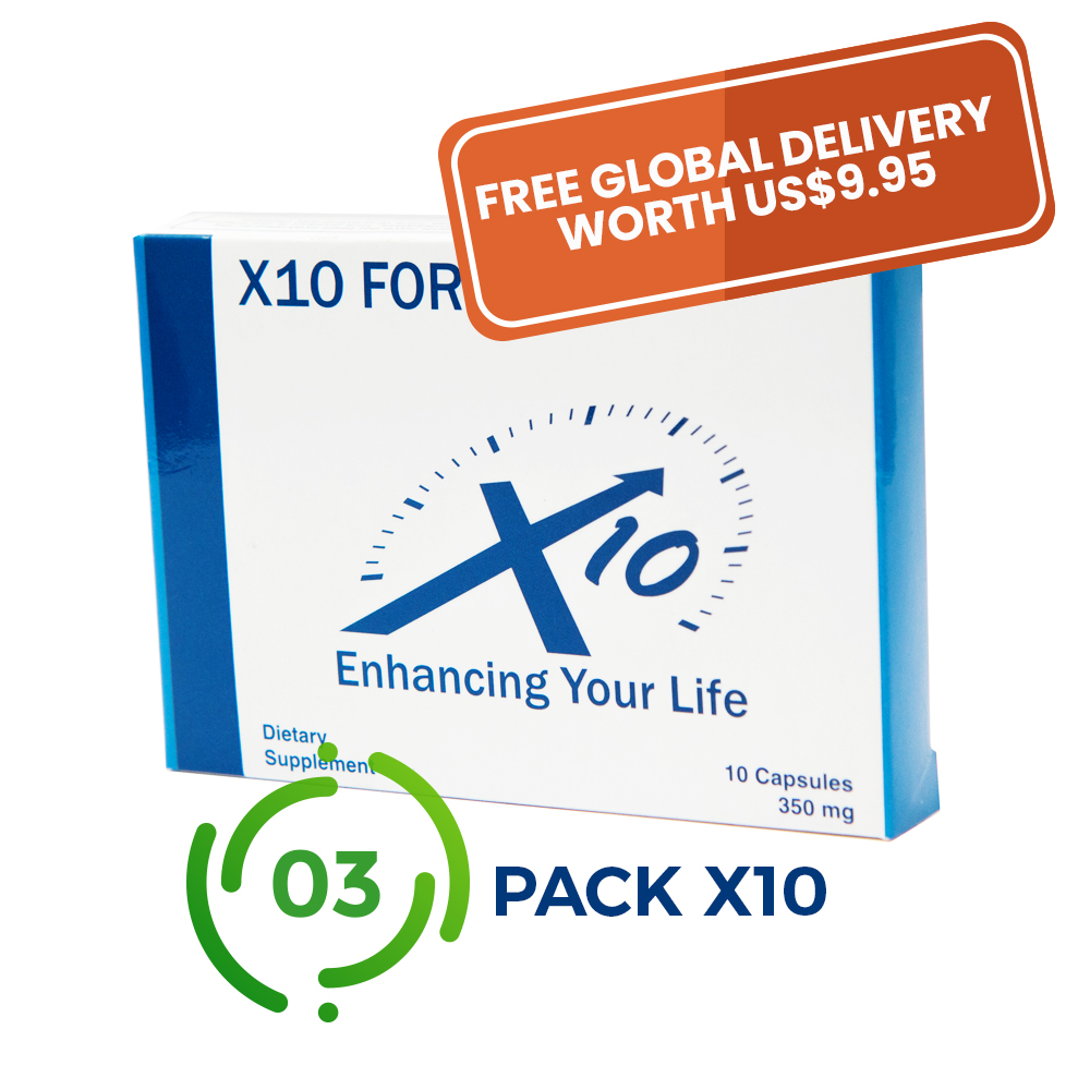3 Pack X10 For Men