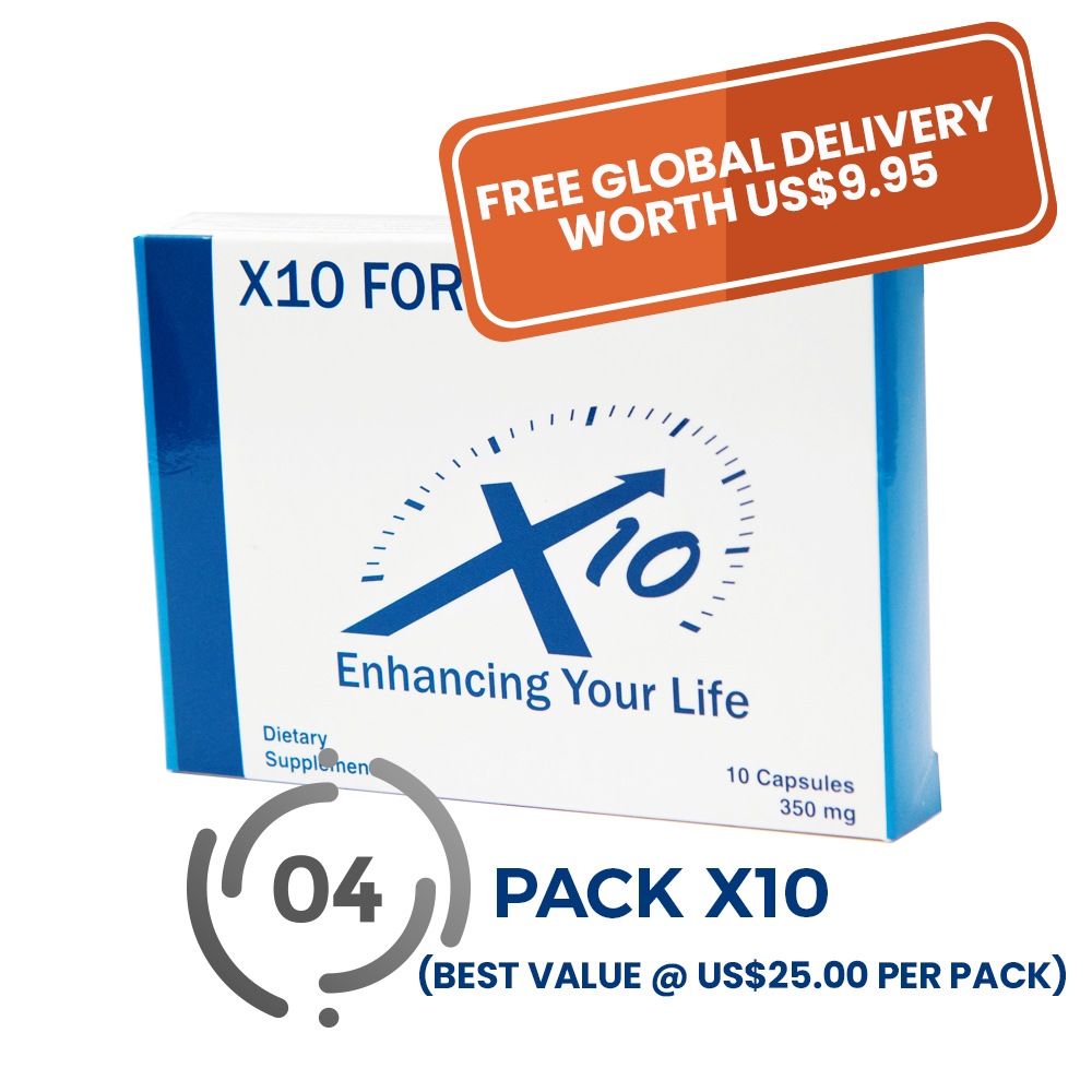 4 Pack X10 For Men